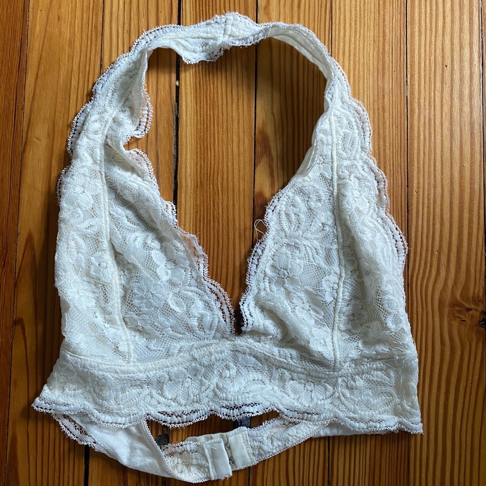 White bralette